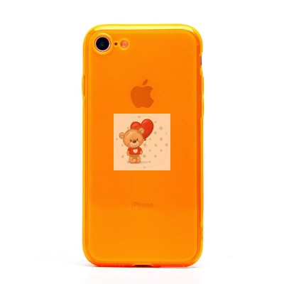Чехол-накладка для Apple iPhone 7 (прозрачный/оранжевый) - SC344 Чехол-накладка для Apple iPhone 7 (прозрачный/оранжевый) - SC344