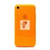 Чехол-накладка для Apple iPhone 7 (прозрачный/оранжевый) - SC344