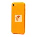 Чехол-накладка для Apple iPhone 7 (прозрачный/оранжевый) - SC344