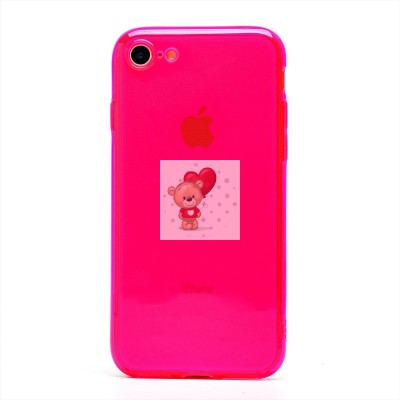 Чехол-накладка для Apple iPhone 7 (прозрачный/розовый) - SC344 Чехол-накладка для Apple iPhone 7 (прозрачный/розовый) - SC344