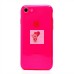 Чехол-накладка для Apple iPhone 7 (прозрачный/розовый) - SC344