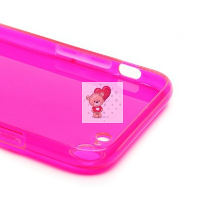 Чехол-накладка для Apple iPhone 7 (прозрачный/розовый) - SC344