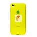 Чехол-накладка для Apple iPhone 7 (прозрачный/желтый) - SC344