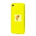Чехол-накладка для Apple iPhone 7 (прозрачный/желтый) - SC344