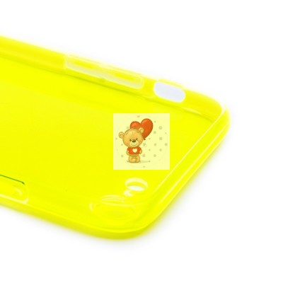 Чехол-накладка для Apple iPhone 7 (прозрачный/желтый) - SC344