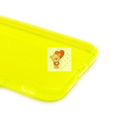 Чехол-накладка для Apple iPhone 7 (прозрачный/желтый) - SC344