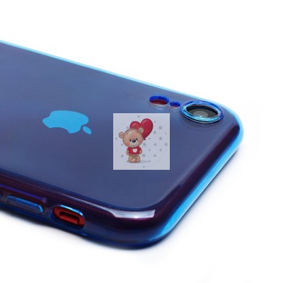 Чехол-накладка для Apple iPhone XR (прозрачный/синий) - SC344 Чехол-накладка для Apple iPhone XR (прозрачный/синий) - SC344
