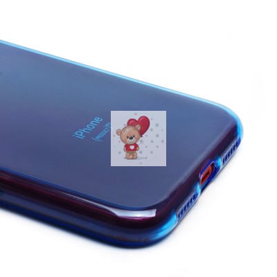 Чехол-накладка для Apple iPhone XR (прозрачный/синий) - SC344 Чехол-накладка для Apple iPhone XR (прозрачный/синий) - SC344