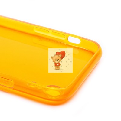 Чехол-накладка для Apple iPhone XR (прозрачный/оранжевый) - SC344