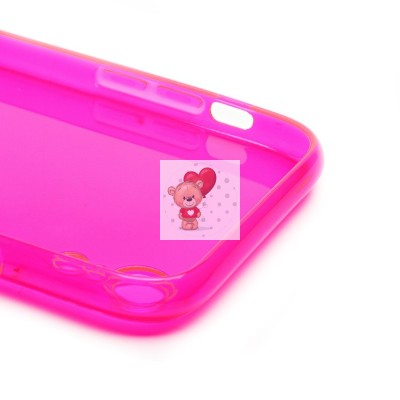 Чехол-накладка для Apple iPhone XR (прозрачный/розовый) - SC344