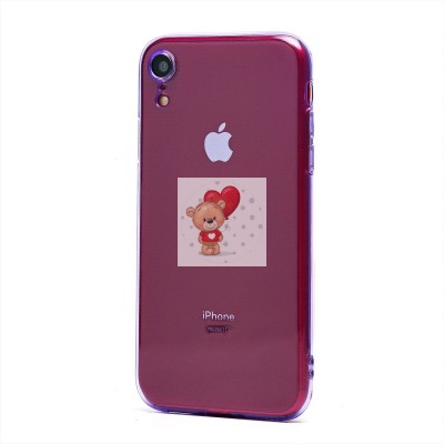 Чехол-накладка для Apple iPhone XR (прозрачный/фиолетовый) - SC344 Чехол-накладка для Apple iPhone XR (прозрачный/фиолетовый) - SC344