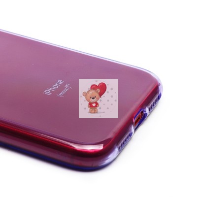 Чехол-накладка для Apple iPhone XR (прозрачный/фиолетовый) - SC344 Чехол-накладка для Apple iPhone XR (прозрачный/фиолетовый) - SC344