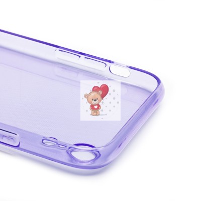 Чехол-накладка для Apple iPhone XR (прозрачный/фиолетовый) - SC344 Чехол-накладка для Apple iPhone XR (прозрачный/фиолетовый) - SC344