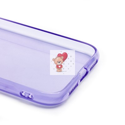 Чехол-накладка для Apple iPhone XR (прозрачный/фиолетовый) - SC344 Чехол-накладка для Apple iPhone XR (прозрачный/фиолетовый) - SC344