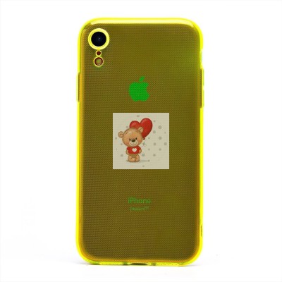 Чехол-накладка для Apple iPhone XR (прозрачный/желтый) - SC344