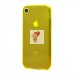 Чехол-накладка для Apple iPhone XR (прозрачный/желтый) - SC344