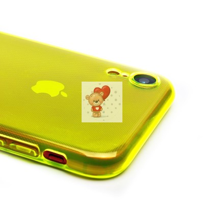 Чехол-накладка для Apple iPhone XR (прозрачный/желтый) - SC344