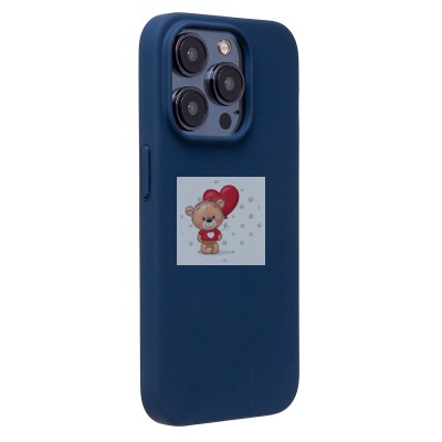 Чехол-накладка для Apple iPhone 15 Pro (темно-синий) - SC345