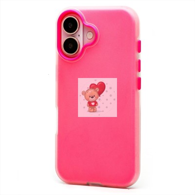 Чехол-накладка для Apple iPhone 16 (розовый) - SC346 Чехол-накладка для Apple iPhone 16 (розовый) - SC346