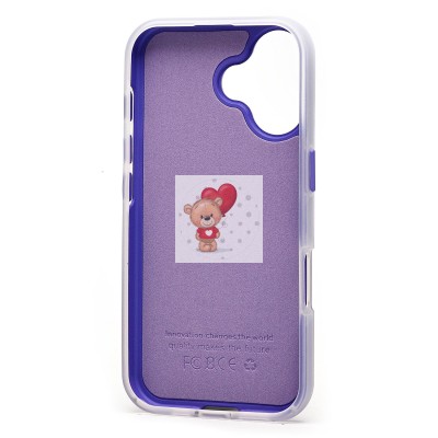 Чехол-накладка для Apple iPhone 16 (фиолетовый) - SC346