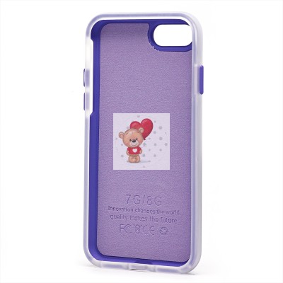 Чехол-накладка для Apple iPhone 8 (фиолетовый) - SC346