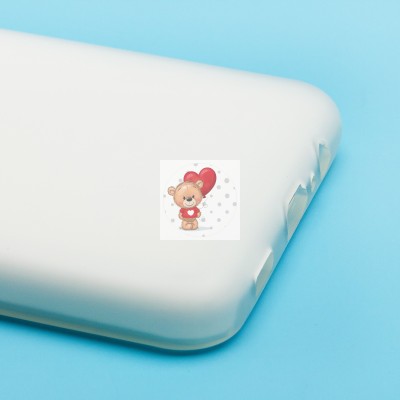 Чехол-накладка для Samsung Galaxy A12 (белый) - SC346