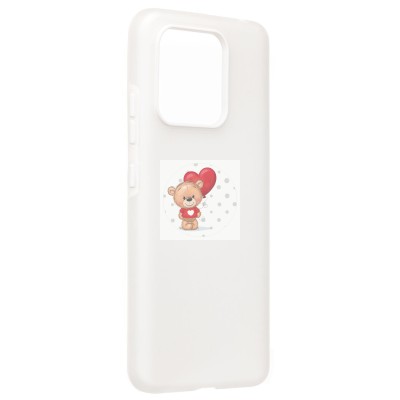 Чехол-накладка для Xiaomi Redmi 12C (белый) - SC346