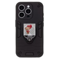 Чехол-накладка для Apple iPhone 15 Pro (черный) - SGP001 противоударный