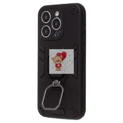 Чехол-накладка для Apple iPhone 15 Pro (черный) - SGP001 противоударный