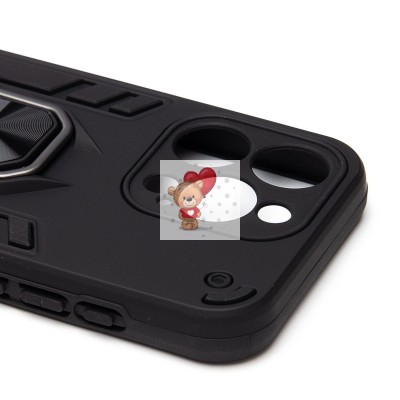 Чехол-накладка для Apple iPhone 15 Pro (черный) - SGP001 противоударный