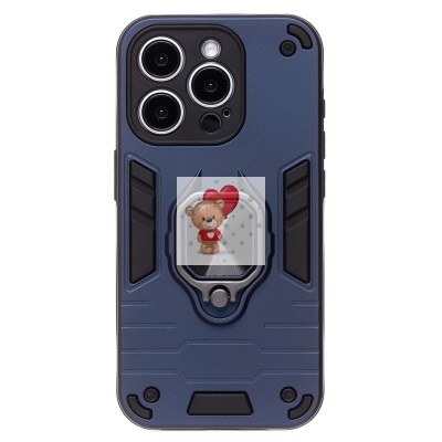 Чехол-накладка для Apple iPhone 15 Pro (синий) - SGP001 противоударный