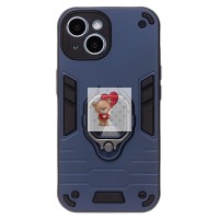 Чехол-накладка для Apple iPhone 15 (синий) - SGP001 противоударный