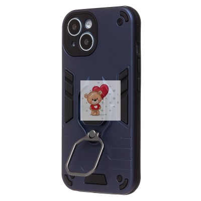 Чехол-накладка для Apple iPhone 15 (синий) - SGP001 противоударный