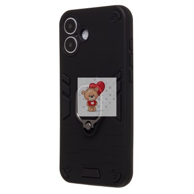 Чехол-накладка для Apple iPhone 16 Plus (черный) - SGP001 противоударный