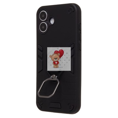 Чехол-накладка для Apple iPhone 16 Plus (черный) - SGP001 противоударный