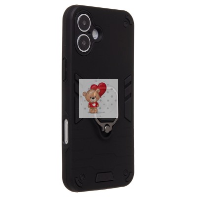 Чехол-накладка для Apple iPhone 16 Plus (черный) - SGP001 противоударный