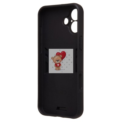 Чехол-накладка для Apple iPhone 16 Plus (черный) - SGP001 противоударный