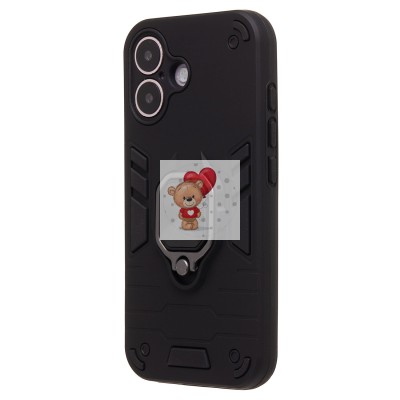 Чехол-накладка для Apple iPhone 16 (черный) - SGP001 противоударный