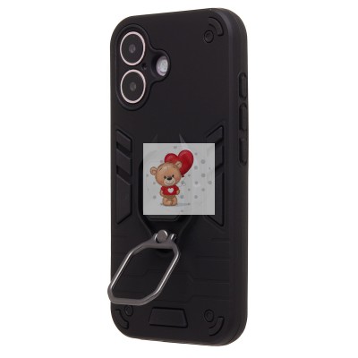 Чехол-накладка для Apple iPhone 16 (черный) - SGP001 противоударный