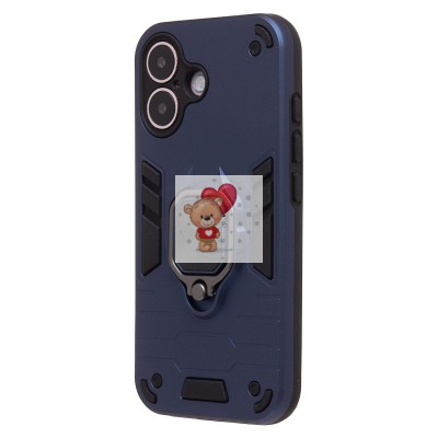 Чехол-накладка для Apple iPhone 16 (синий) - SGP001 противоударный