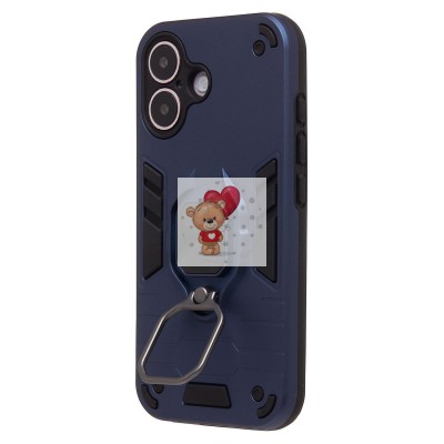 Чехол-накладка для Apple iPhone 16 (синий) - SGP001 противоударный