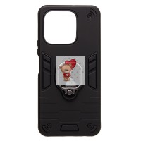 Чехол-накладка для Honor X6b (черный) - SGP001 противоударный