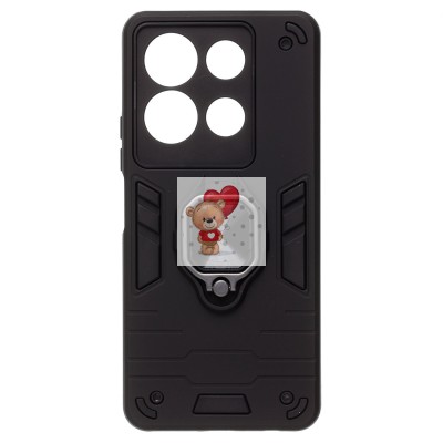 Чехол-накладка для Infinix Note 30 4G (черный) - SGP001 противоударный