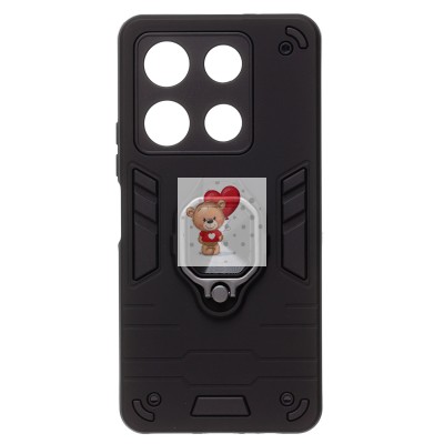 Чехол-накладка для Infinix Note 30 Pro (черный) - SGP001 противоударный