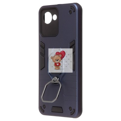 Чехол-накладка для Realme C30 (синий) - SGP001 противоударный