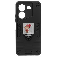 Чехол-накладка для Tecno Pova 5 (черный) - SGP001 противоударный