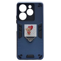 Чехол-накладка для Tecno Spark 10 Pro (синий) - SGP001 противоударный