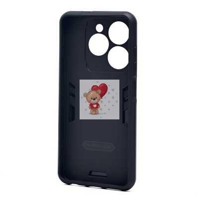 Чехол-накладка для Tecno Spark 20C (синий) - SGP001 противоударный