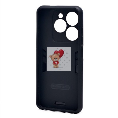 Чехол-накладка для Tecno Spark 20C (синий) - SGP001 противоударный