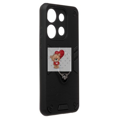 Чехол-накладка для Tecno Spark Go (черный) - SGP001 противоударный